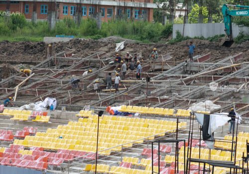 क्रिकेट रङगशाला तिव्र रुपमा निर्माण हुदै