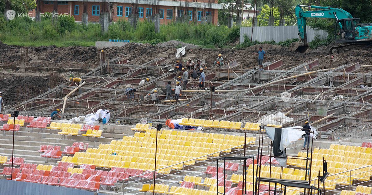 क्रिकेट रङगशाला तिव्र रुपमा निर्माण हुदै
